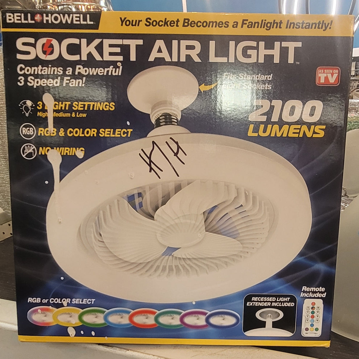 Bell + Howell Socket Air Light with RGB Colour Settings