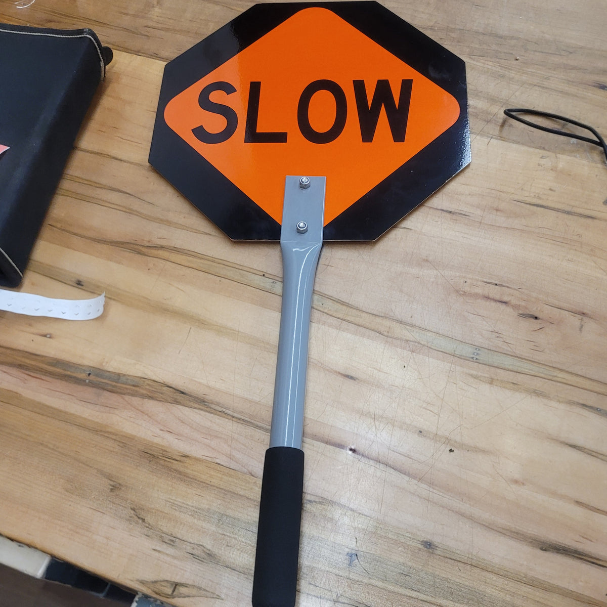 Pioneer Double-Sided STOP/SLOW Sign with Handle