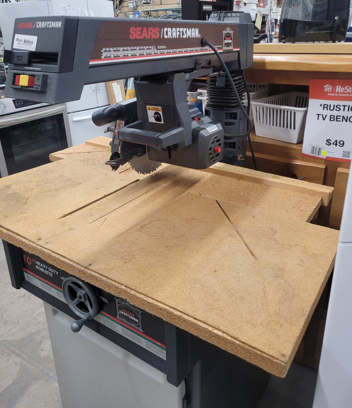Sears Craftsman 10-Inch Radial Arm Saw with Stand