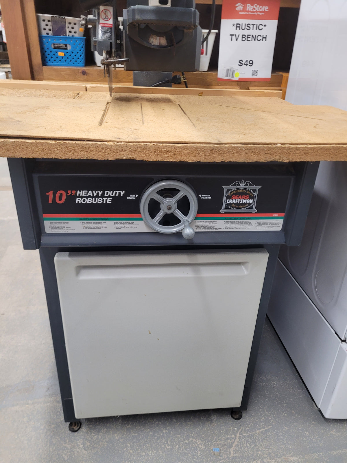 Sears Craftsman 10-Inch Radial Arm Saw with Stand