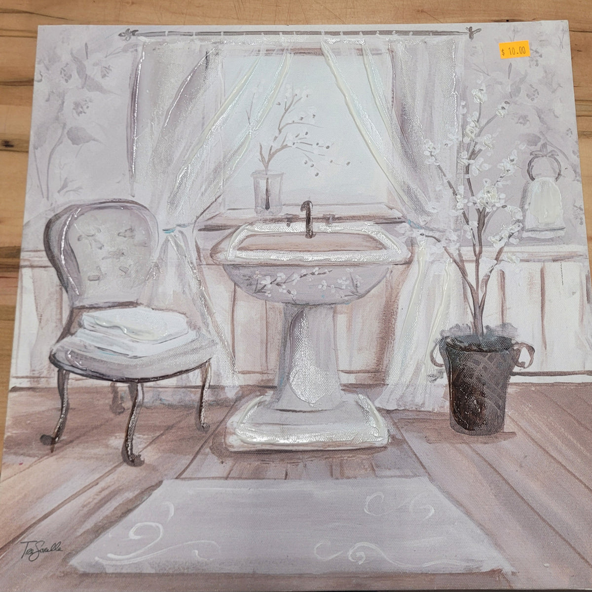 Vintage-Inspired Bathroom Canvas Wall Art