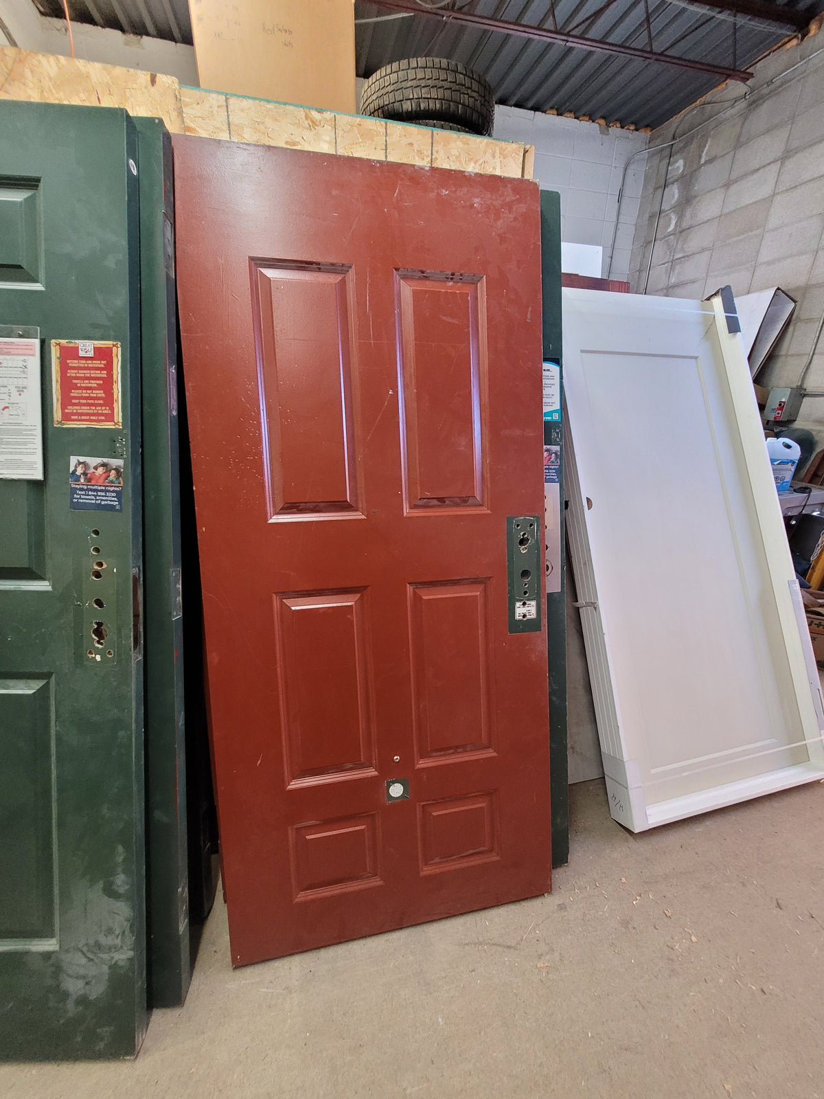 Green or Burgundy Six-Panel Door – 20-Minute Fire Rating