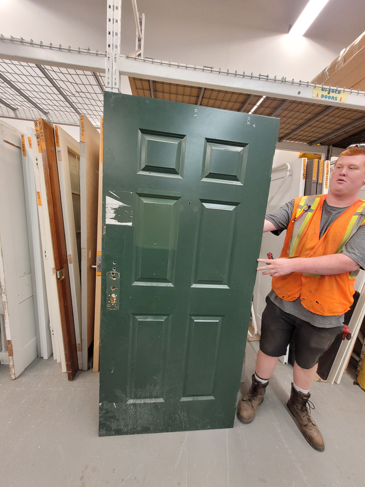 Green or Burgundy Six-Panel Door – 20-Minute Fire Rating