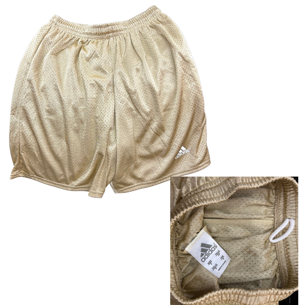 ADIDAS Men’s Athletic Shorts - Gold - Small