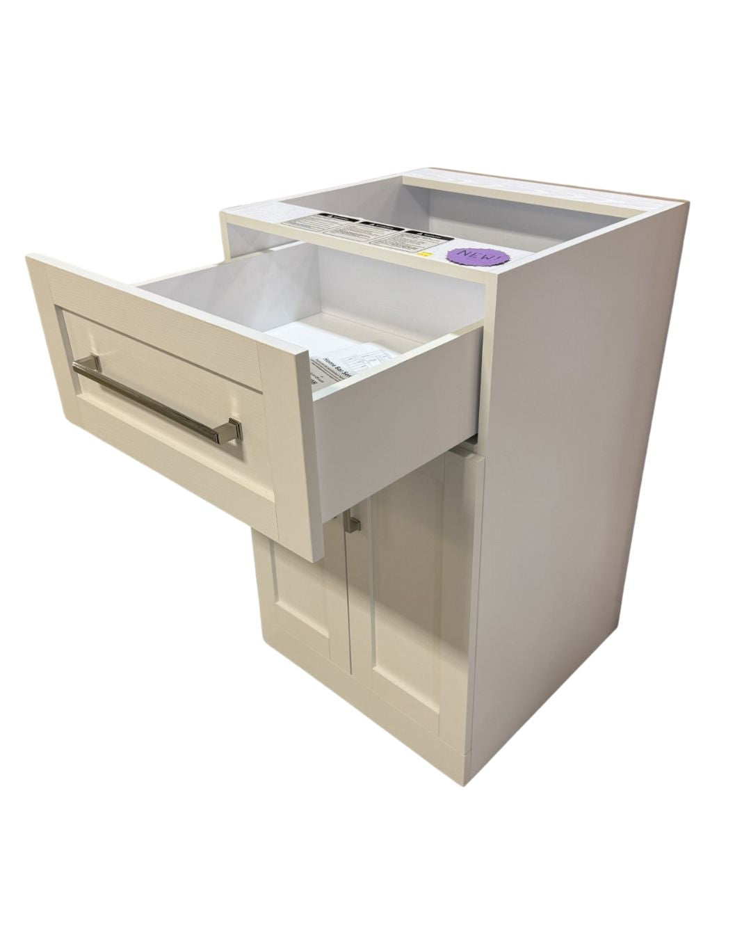 White Shaker-Style Bathroom Vanity Cabinet