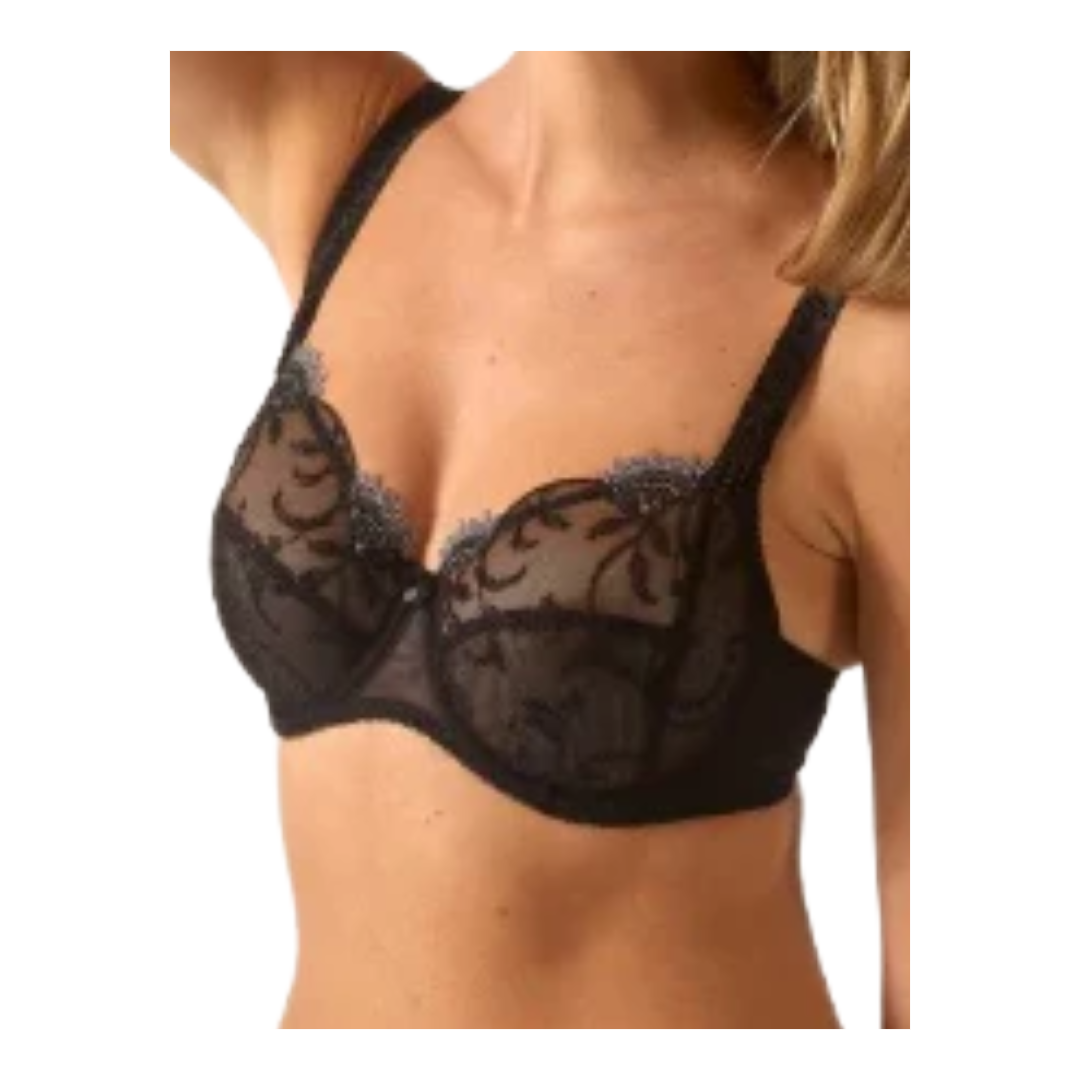 Empreinte “Ginger” Low Neck Bra - Black