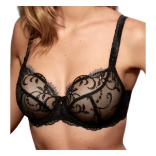 Empreinte “Ginger” Low Neck Bra - Black