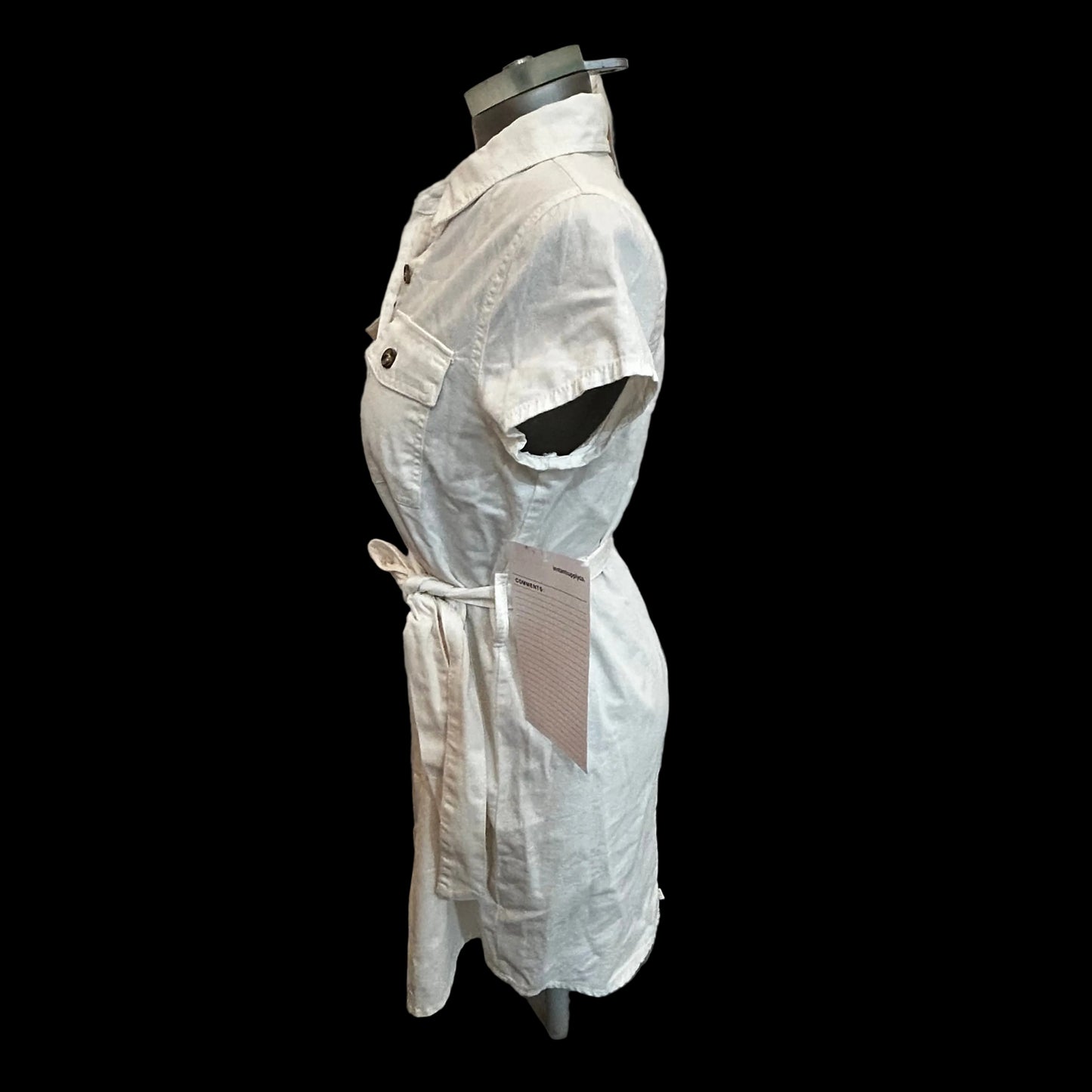 Ivry Day White Shirt Dress - Sz S
