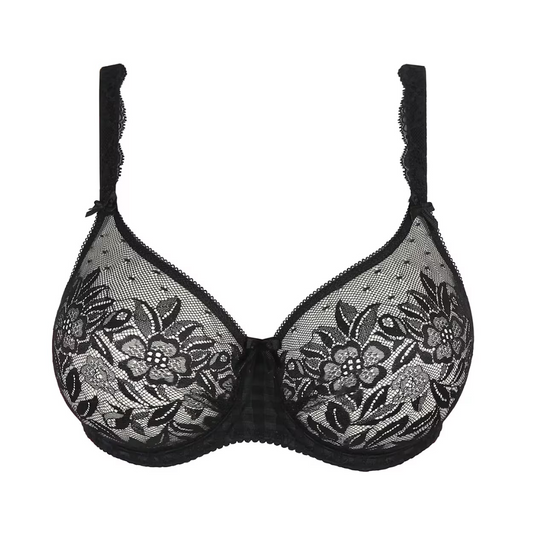 Primadonna “Madison” Non-Padded Full Cup Seamless Bra - Black