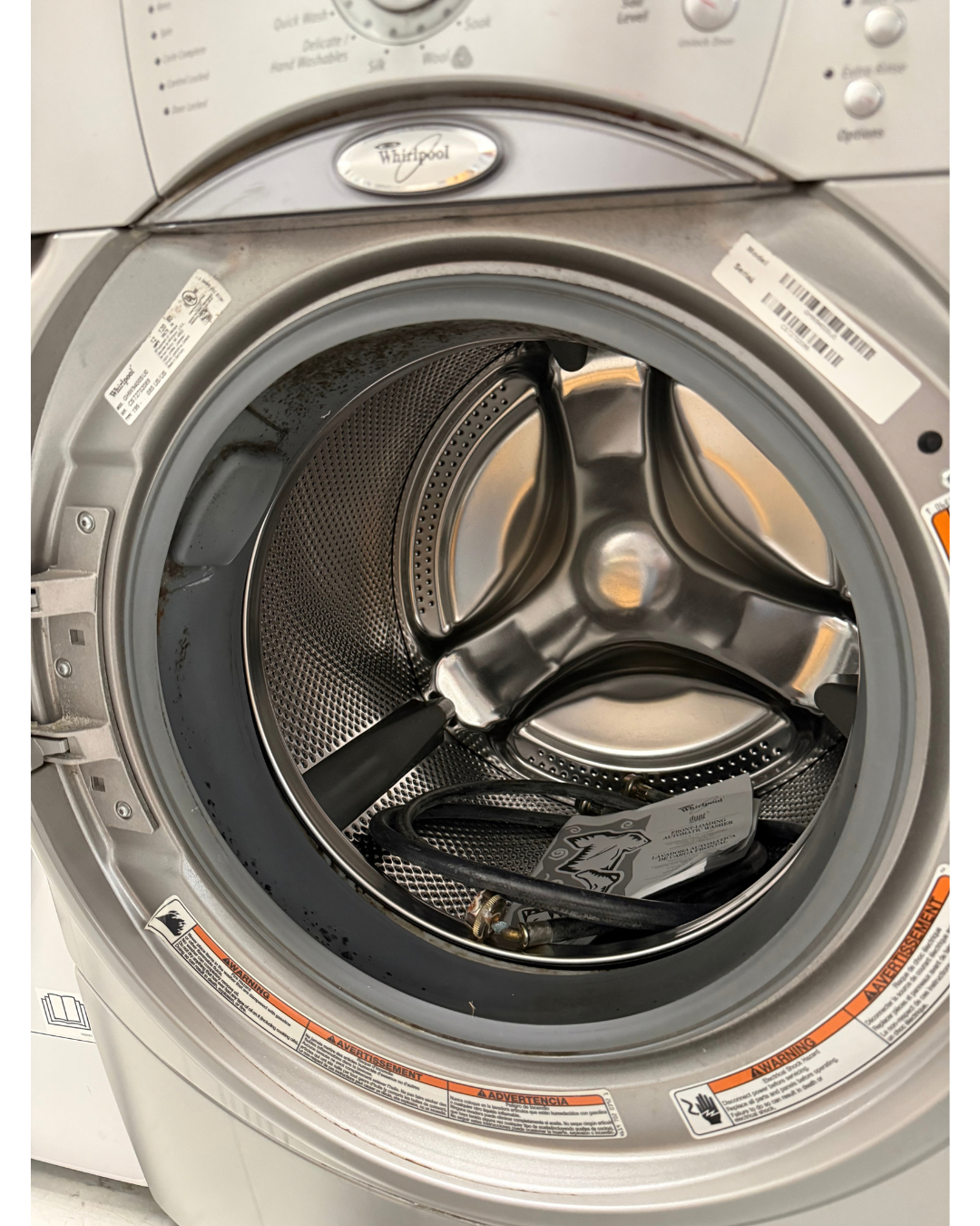 Whirlpool Duet Silver Front Load Washing Machine