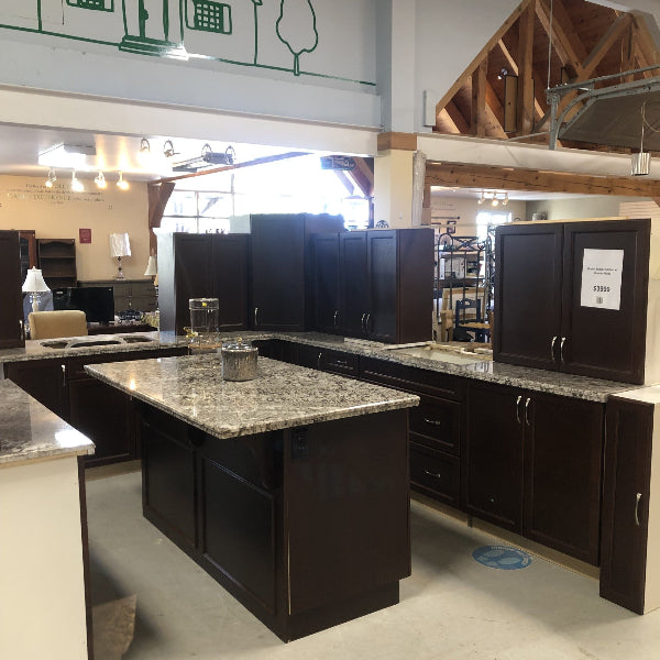 Brown Shaker Kitchen with Granite