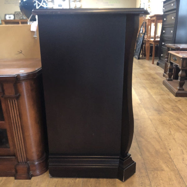 Elegant Black Traditional Buffet Cabinet