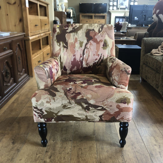 Vintage Floral Accent Chair
