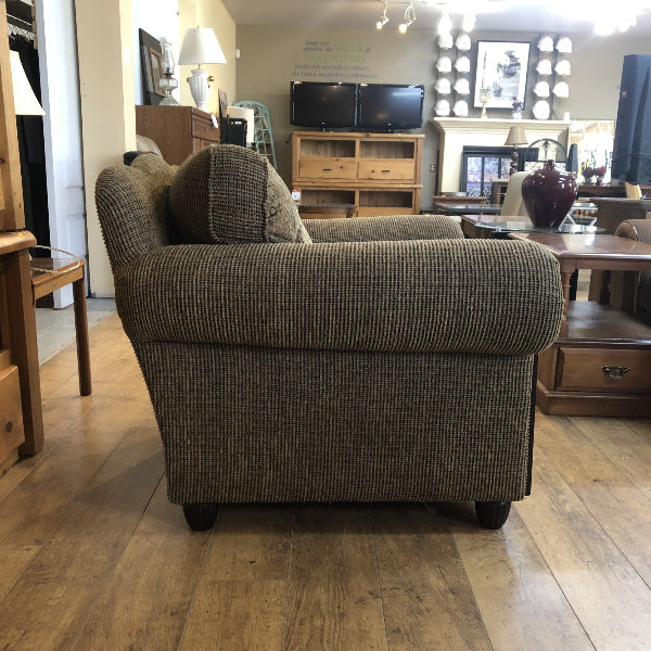 Traditional Upholstered Accent Armchair