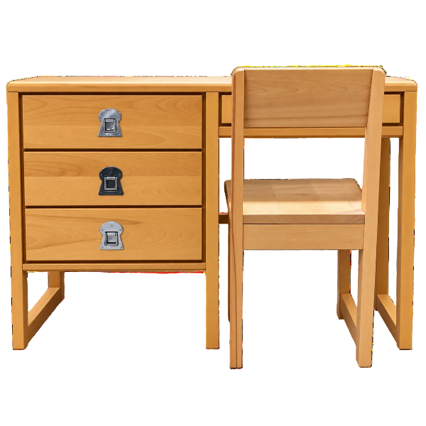 Wood Desk and Chair