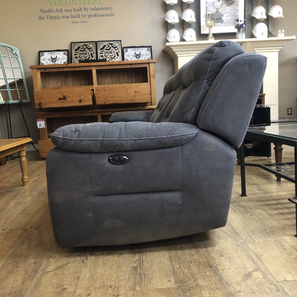 Modern Gray 4-Seat Reclining Sofa