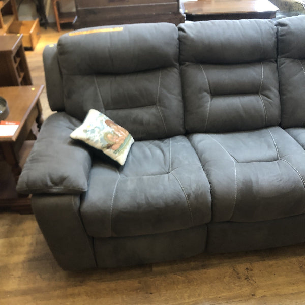 Modern Gray 4-Seat Reclining Sofa
