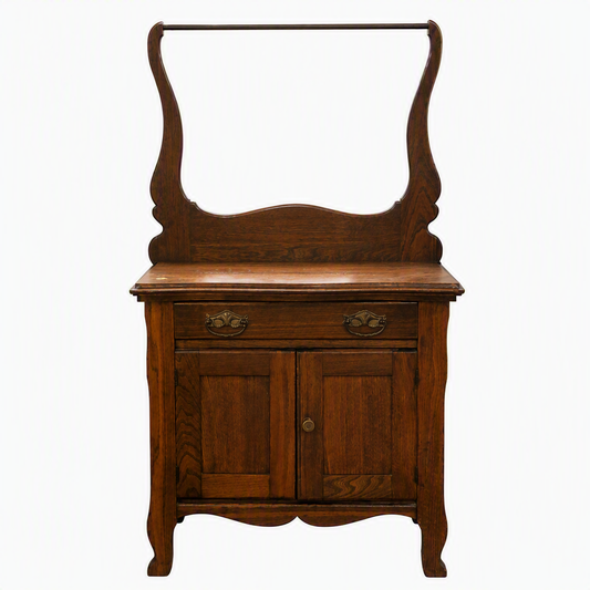 Antique Vintage Oak Washstand