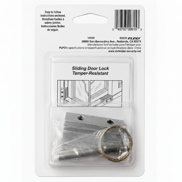Defender Security Patio Sliding Door Lock & Window Lock (U-9815)