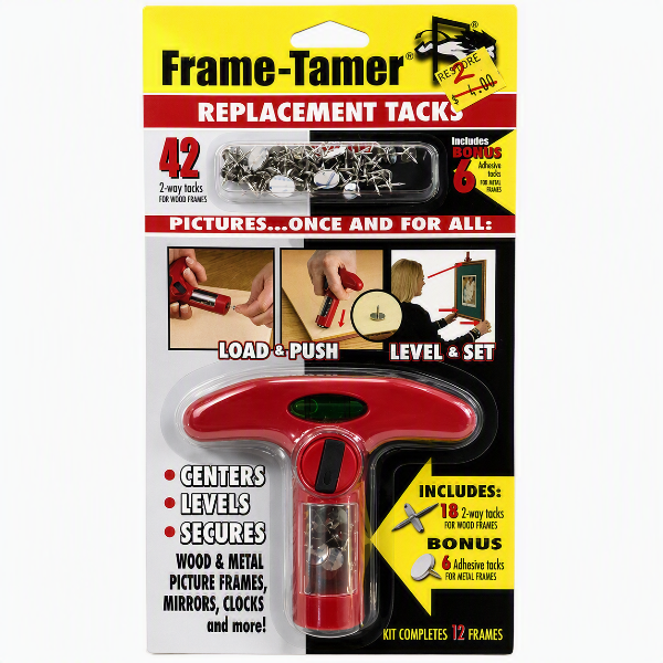 Frame-Tamer and Replacement Tacks