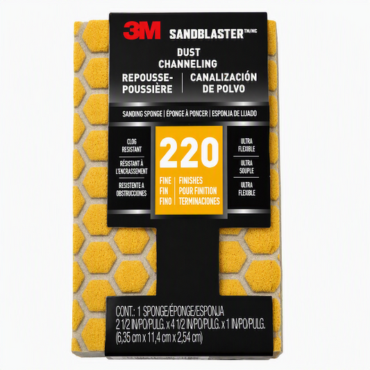 3M™ SandBlaster™ Ultra Flexible Sanding Sponge – 220 Fine Grit