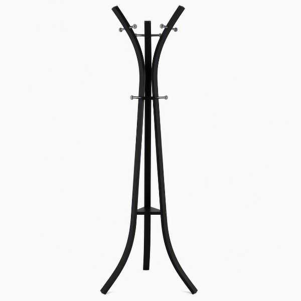 Modern Black Freestanding Coat Rack