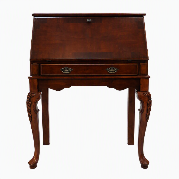 Vintage Antique-Style Wooden Secretary Writing Desk