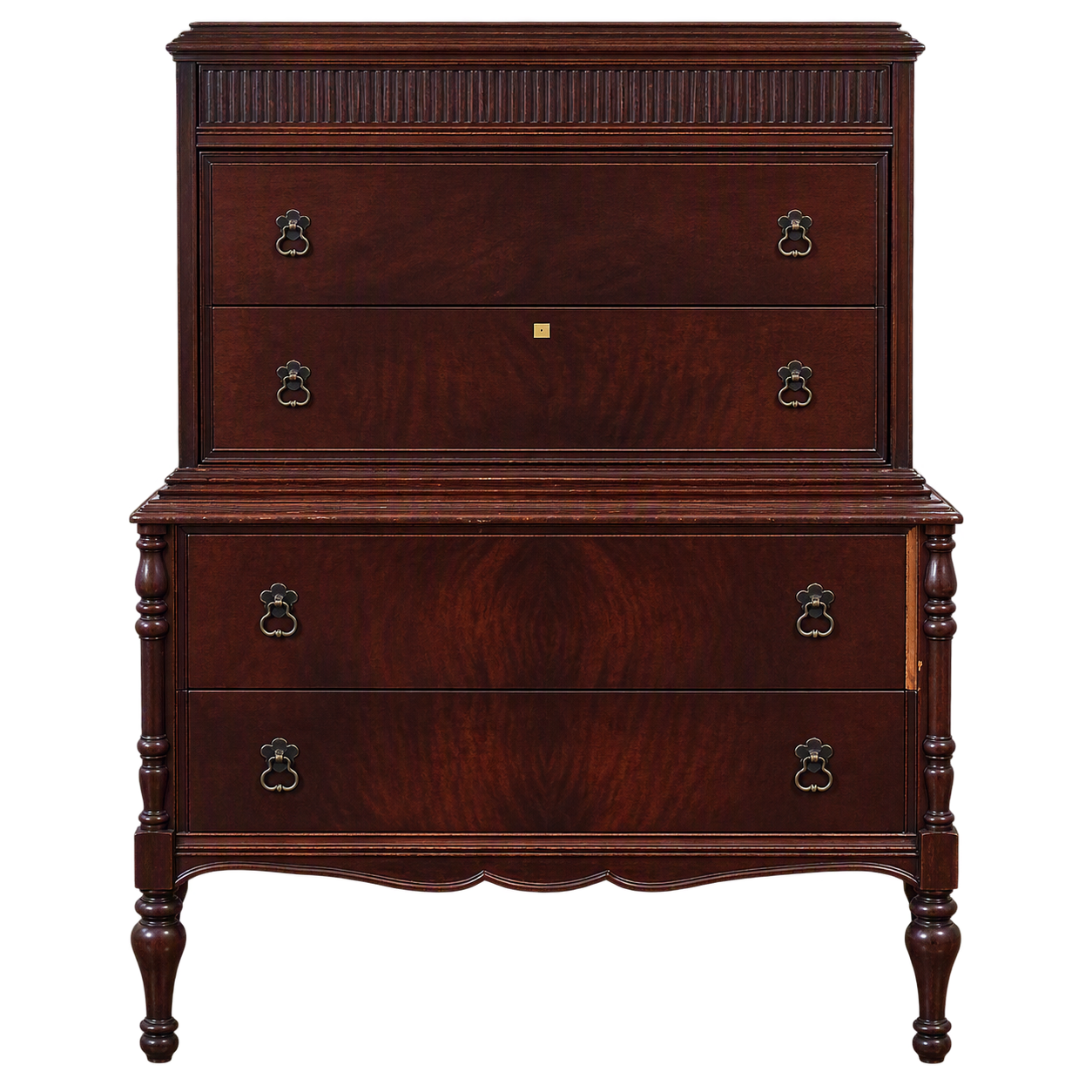 Antique-Style Mahogany Chest of Drawers