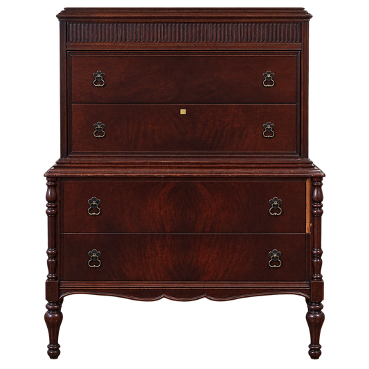 Antique-Style Mahogany Chest of Drawers