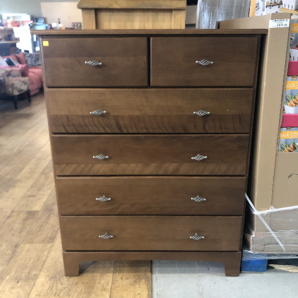 Vintage 5-Drawer Wooden Dresser