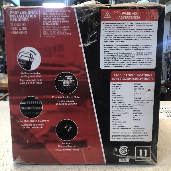 Dyna-Glo Pro 7500W Digital Electric Garage Heater