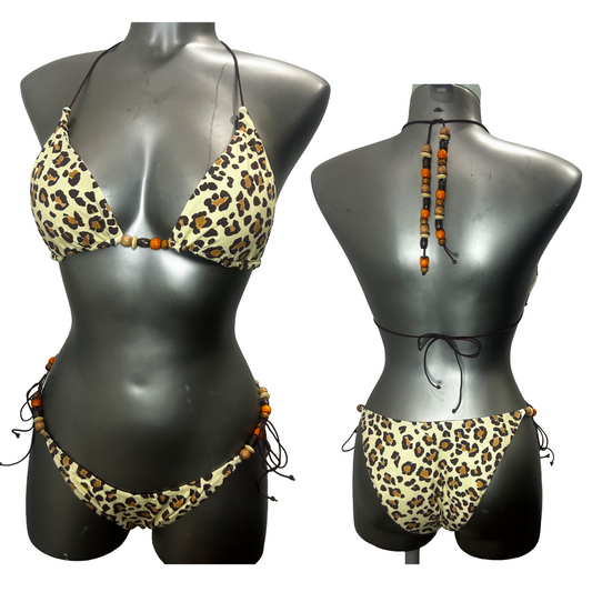 “It’s Now Cool” Leopard Print Bikini M/L (C8)
