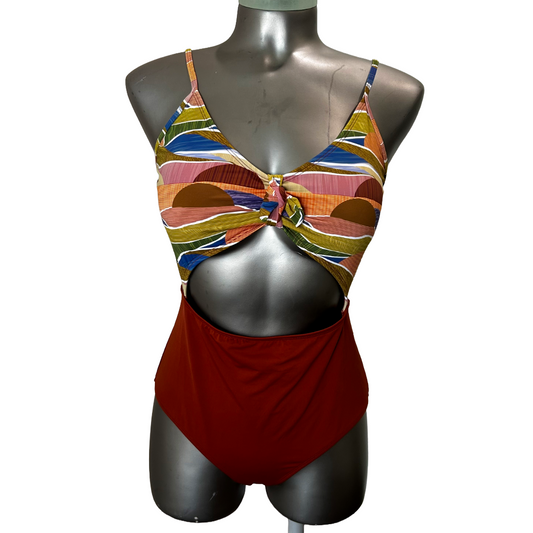 Vibrant One-Piece Swimsuit - Sz Large (C4)