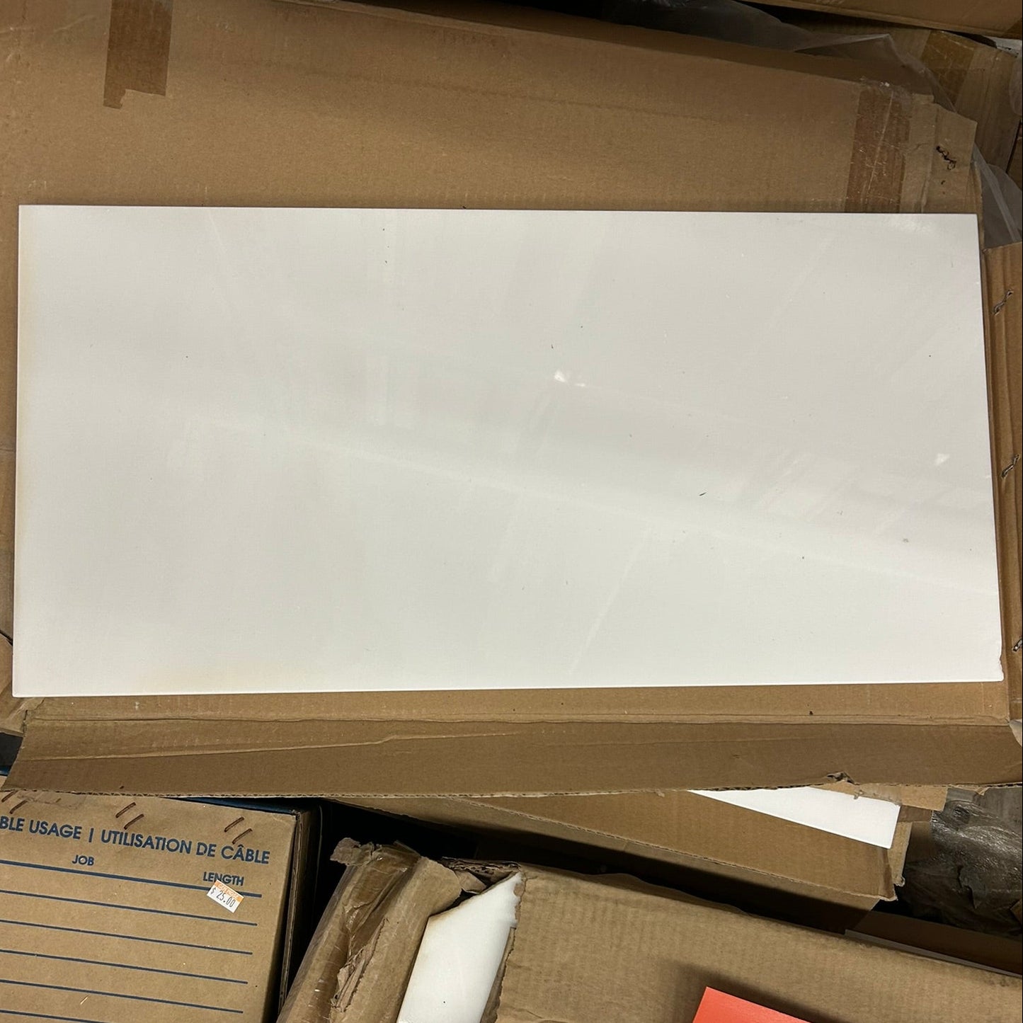 White Natural Stone Tiles - 24" x 12"