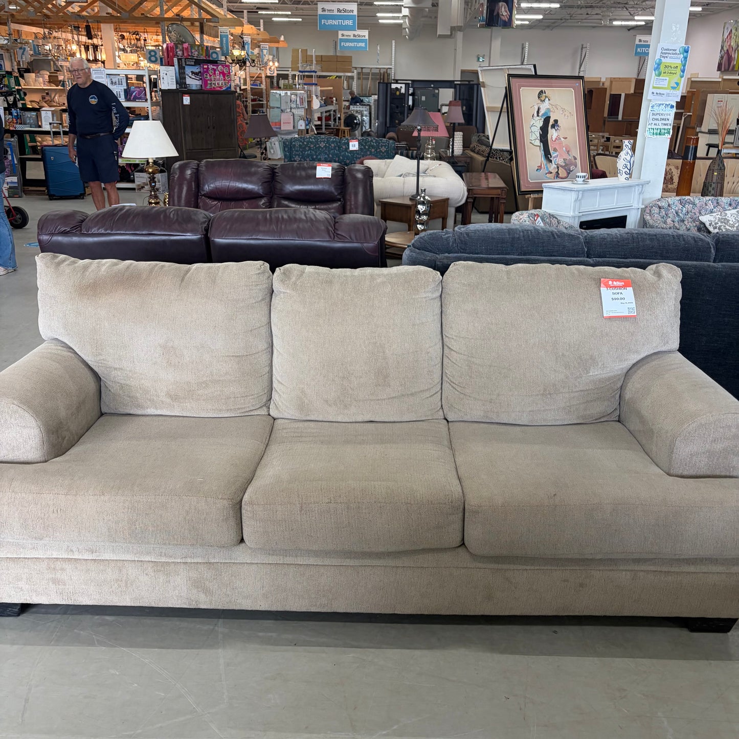 3 CUSHION SOFA