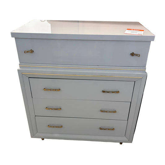 Classic Retro 4 Drawer Vintage Brass Dresser