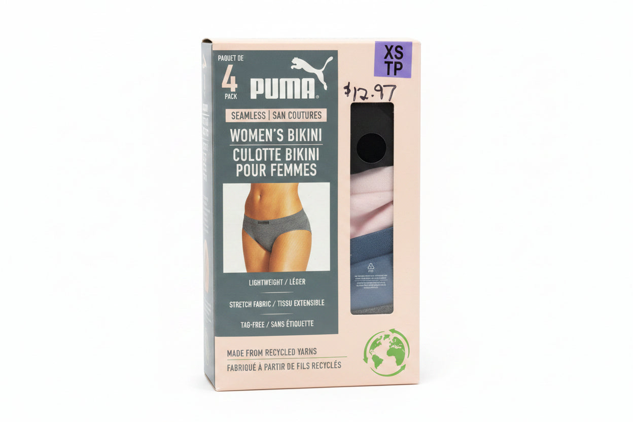 LQ - WOMENS BIKINI UNDERWEAR, 4 PACK (WOMENS EXTRA-SMALL)