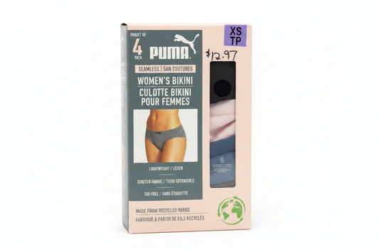 LQ - WOMENS BIKINI UNDERWEAR, 4 PACK (WOMENS EXTRA-SMALL)