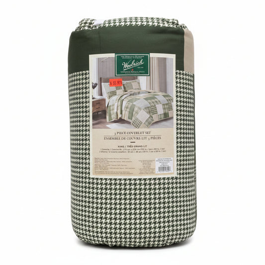 LQ - WOOLRICH 3 PIECE COVERLET SET
