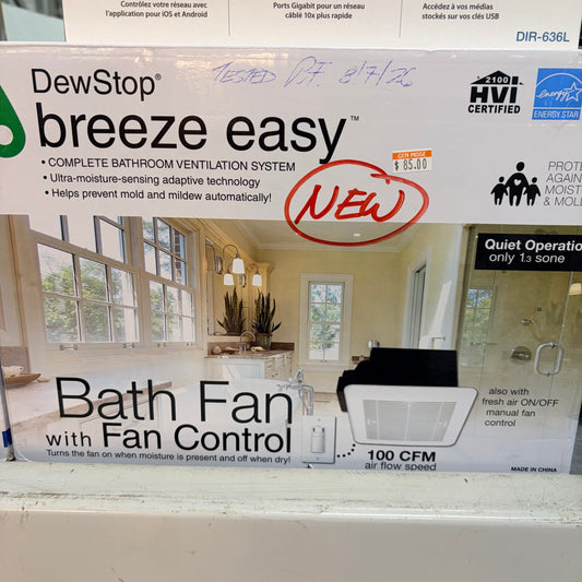 DewStop Breeze Easy Bath Fan