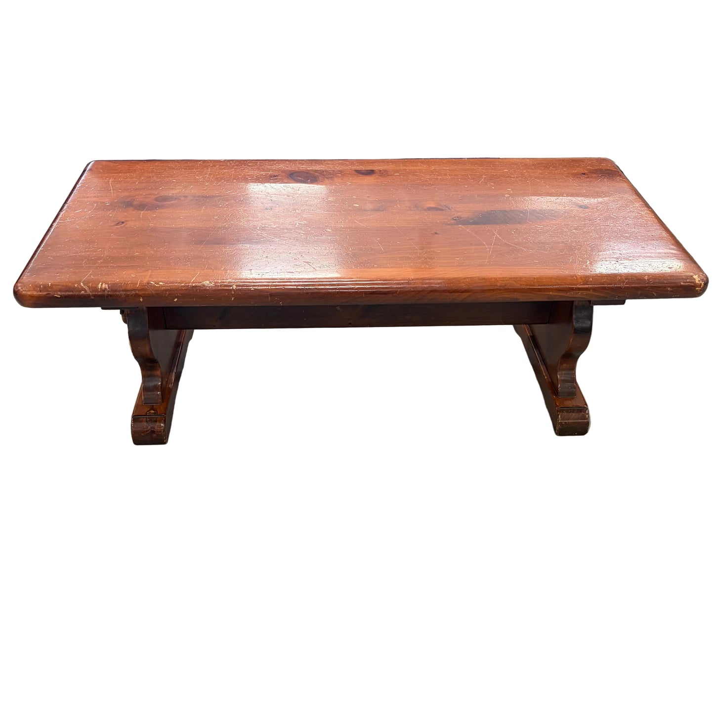 RED OAK COFFEE TABLE