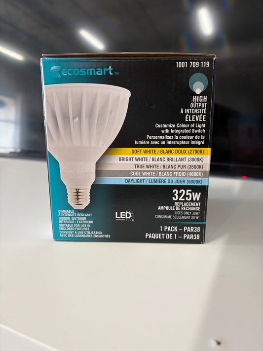 Ecosmart ECS 325 Watt Equivalent PAR38 LED Light Bulb 6CCT DIM (1-Pack)