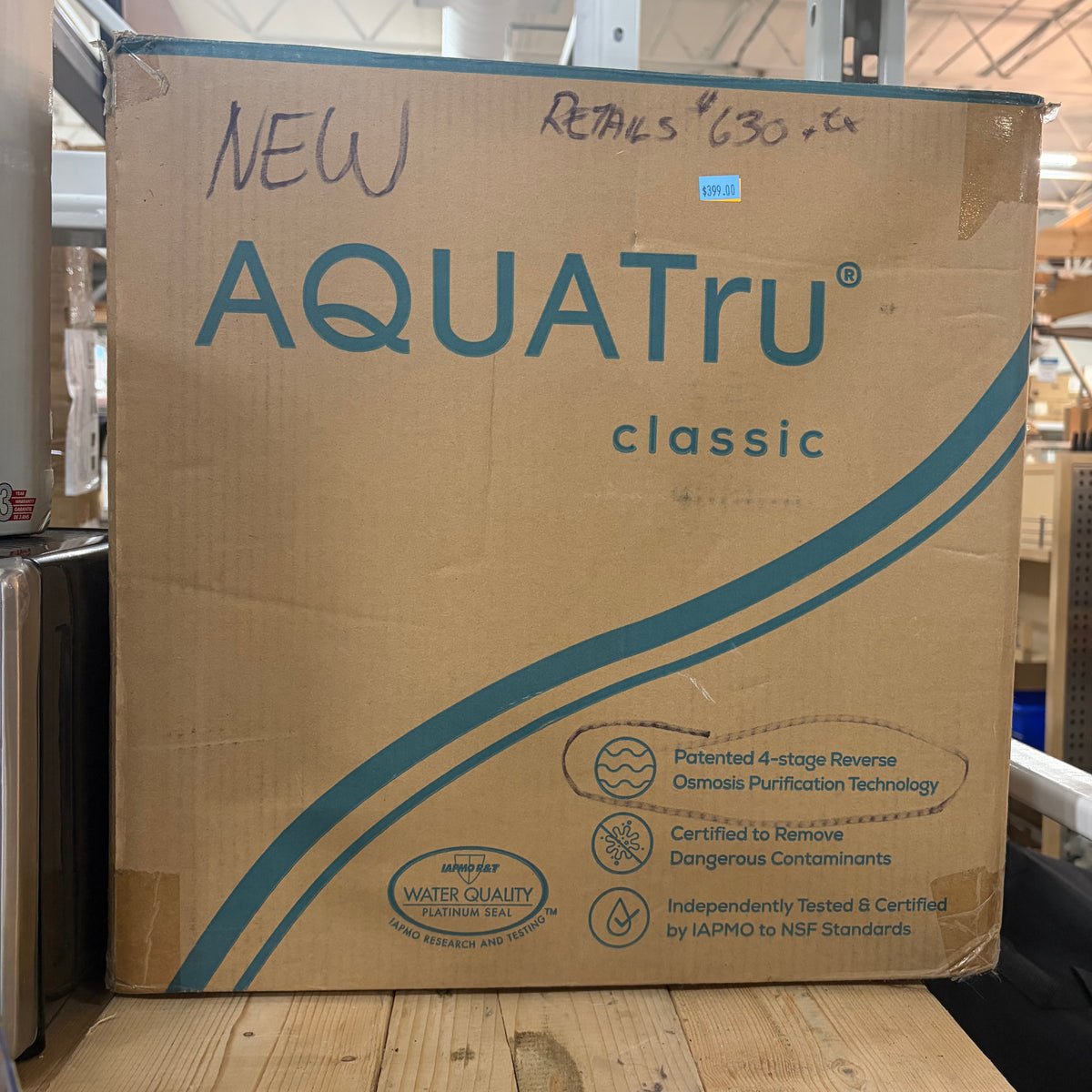 AquaTru Classic 4-Stage Reverse Osmosis (RO) Water Purification System