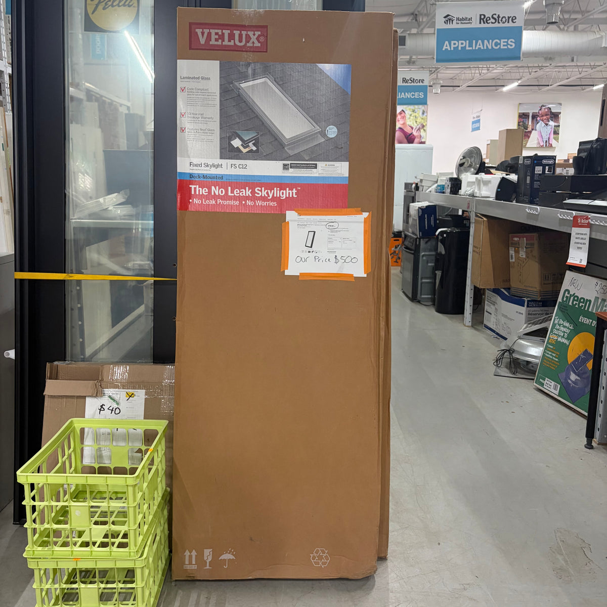 VELUX FS- Fixed Deck Mount Skylight size C12