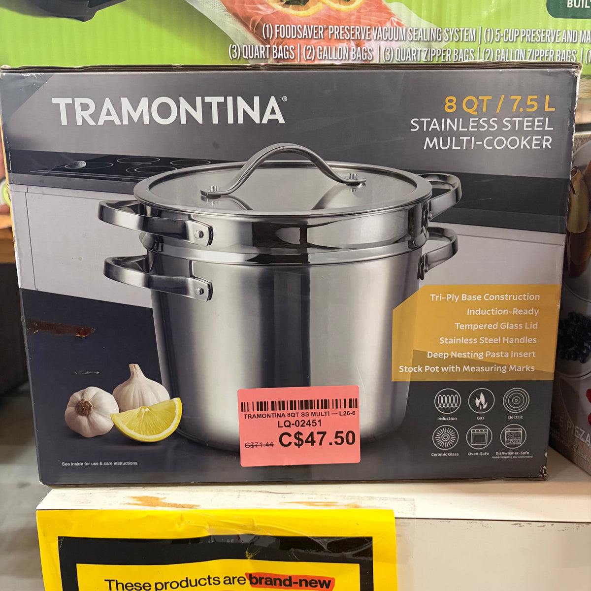 TRAMONTINA 8QT SS MULTI — L26-6