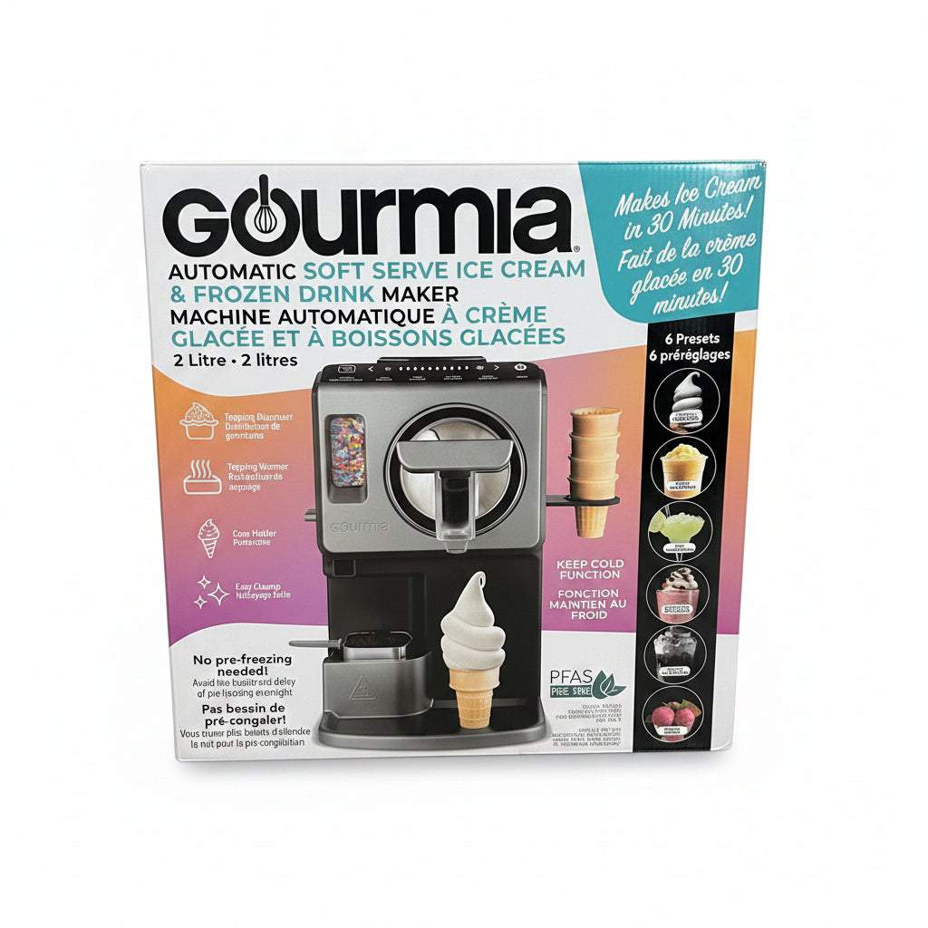 GOURMIA SOFT SERVE ICE CREAM AND FROZEN DRINK MAKER