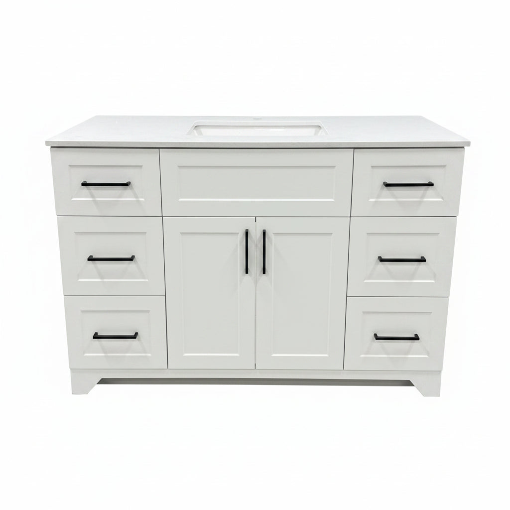 WHITE BATHROOM VANITY