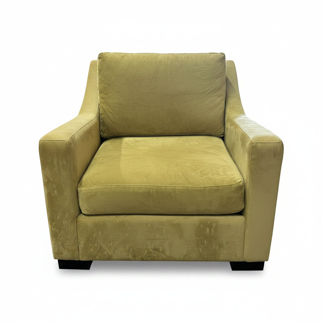 GREEN SEUDE CHAIR