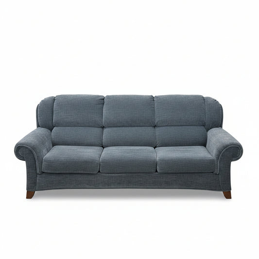 BLUE TREADLINE COUCH