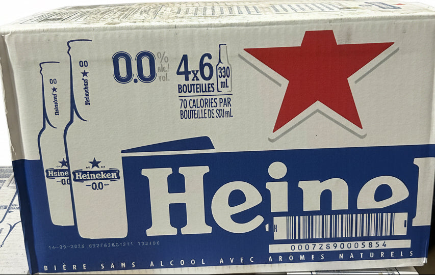 24 PACK HEINEKIN 0% ALCOHOL